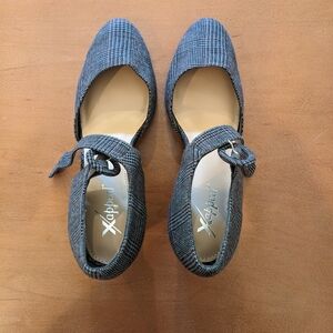 Xappeal Women's Grey Plaid Heels